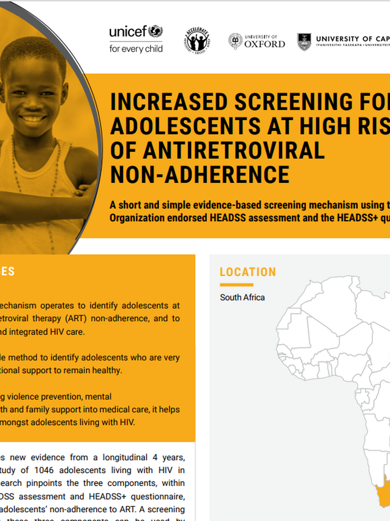 Increased Screening for Adolescents at High Risk of Antiretroviral Non-Adherence