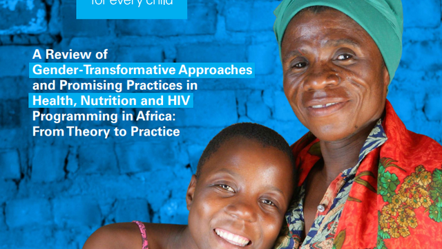 Gender-Transformative Approaches and Promising Practices in Health, Nutrition and HIV Programming