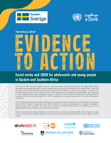Social Norms for Adolescents and Young people in Eastern and Southern Africa