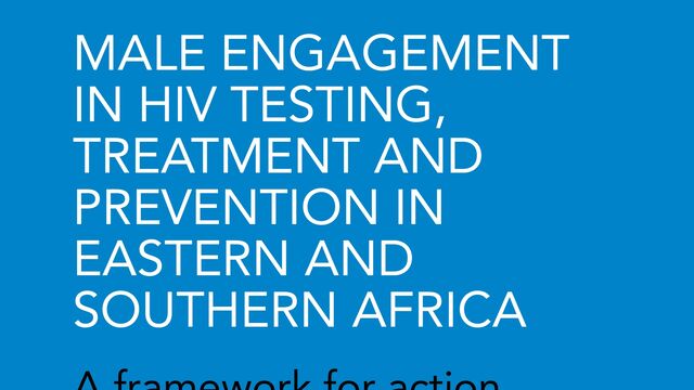 Male engagement in HIV testing, treatment and prevention in Eastern and Southern Africa — A framework for action