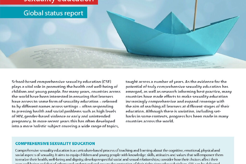 Highlights: The journey towards comprehensive sexuality education (UNESCO)