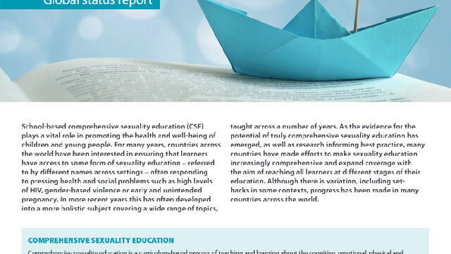 Highlights: The journey towards comprehensive sexuality education (UNESCO)