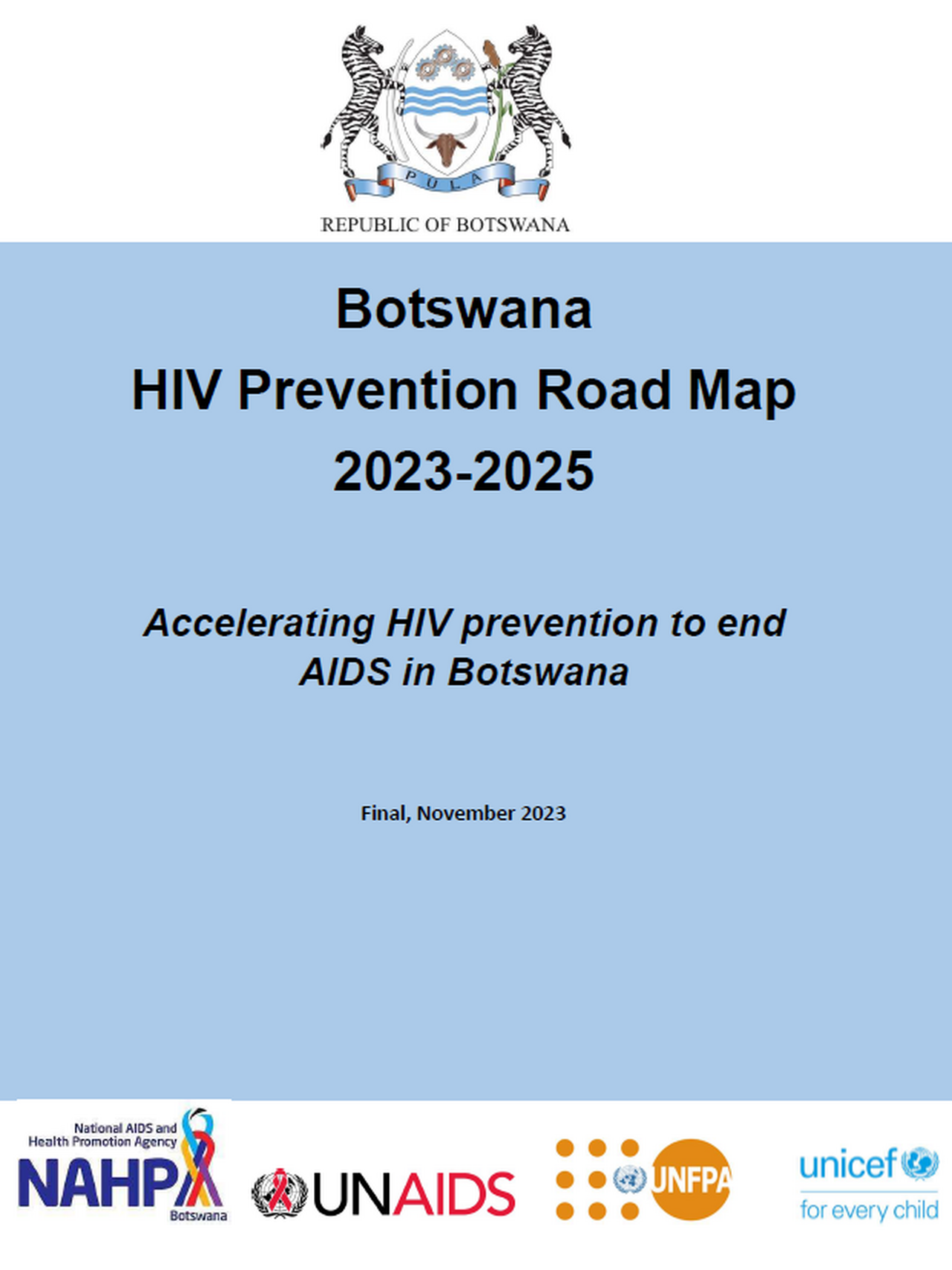 Botswana HIV Prevention Road Map 2023-2025